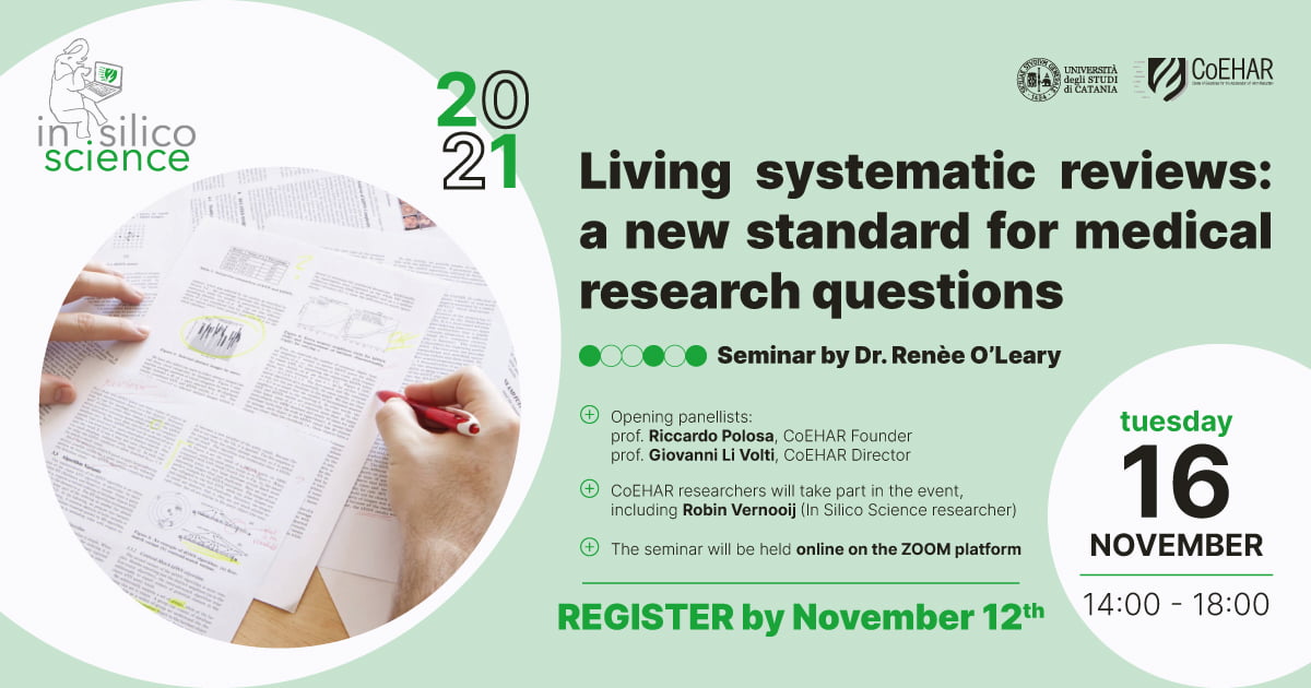 Scopri di più sull'articolo Seminario: Living systematic reviews