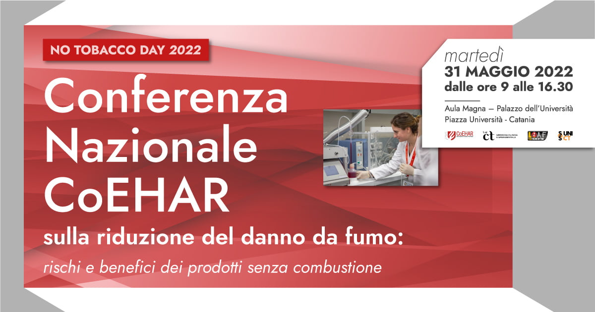 Scopri di più sull'articolo 31 Maggio 2022 – Conferenza nazionale del CoEHAR per il No Tobacco Day