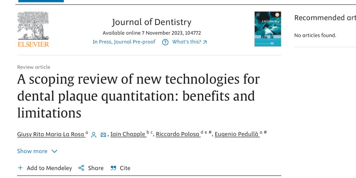 Scopri di più sull'articolo Placca dentale: strumenti digitali per la pratica clinica  