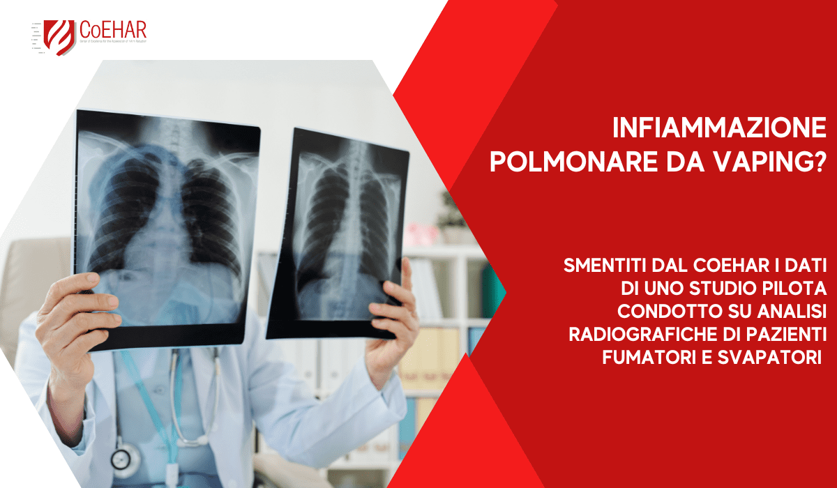 Scopri di più sull'articolo CoEHAR smentisce i risultati di uno studio sull’infiammazione polmonare da vaping
