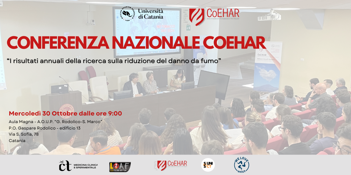 Scopri di più sull'articolo Catania, 30 ottobre: Conferenza nazionale CoEHAR sulla riduzione del danno 